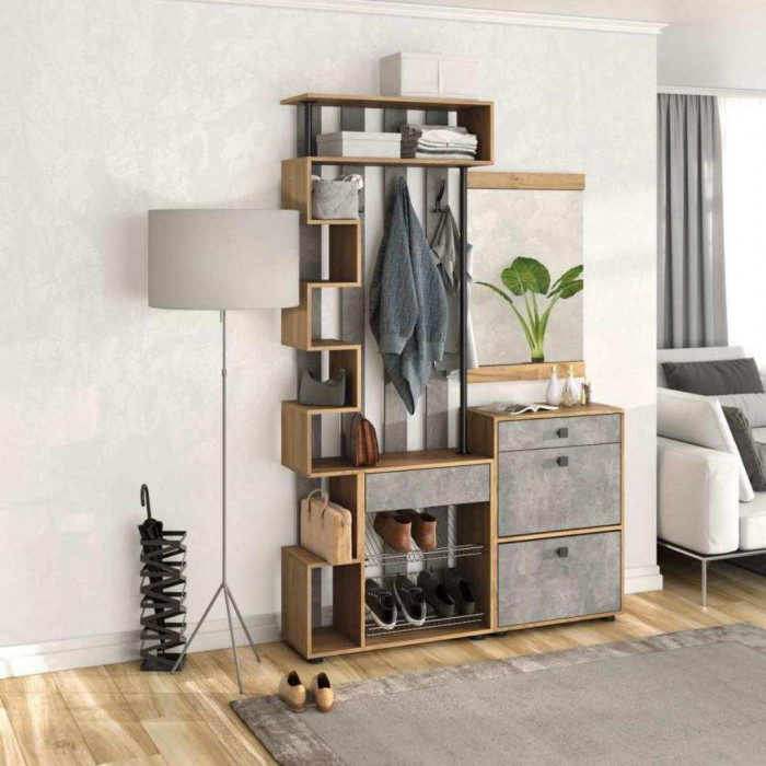 Прихожая Мини Лайт МЛ-1 дуб крафт/ателье