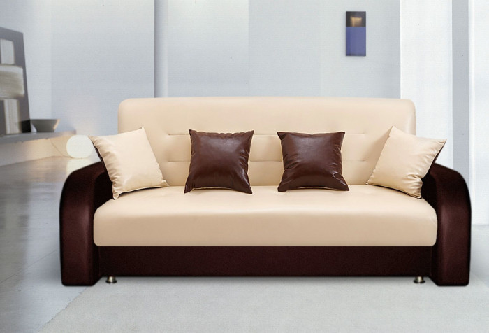 Диван-кровать Престиж 120х190, книжка, экокожа, комби