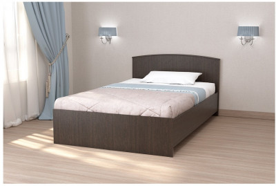 Кровать арт.032, низкий щиток, 120 (Венге)
