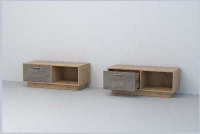 Эго Тумба Т-4 ПД (Камень Темный/Дуб Крафт Золотой)