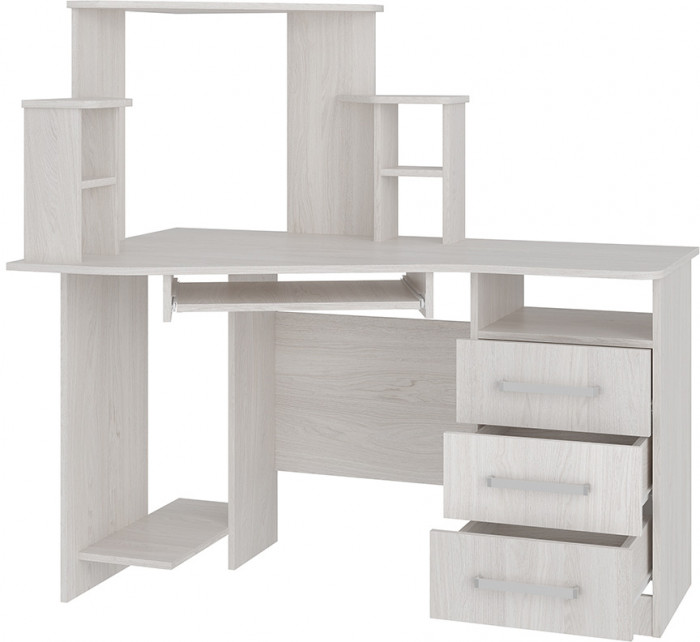 "Каспер" стол компьютерный ясень белый