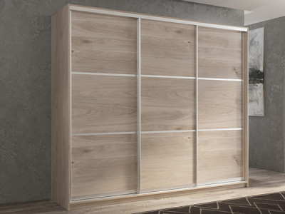 Шкаф-купе Кааппи 4 Кастелло Серый 240х60х230 см