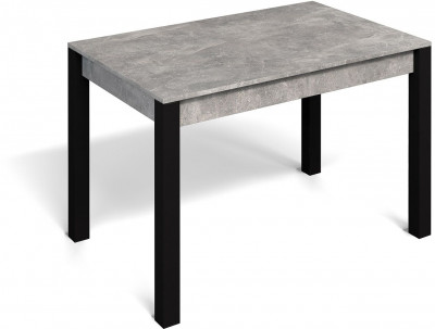 Стол не раздвижной Милан-1 Ателье светлое / Черный