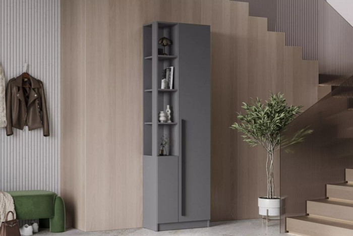 мс Берген ШК_П-650 серый графит/серый графит