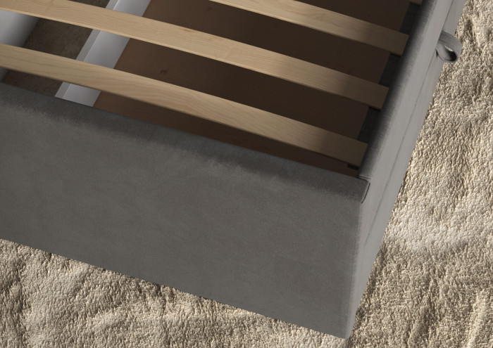 Кровать 160 КР-433-М с настилом из ламелей, Микровелюр Zeekr-11