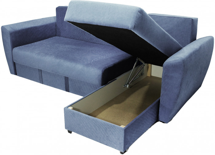 СПБ Диван УГЛОВОЙ Амстердам велюр серый 160