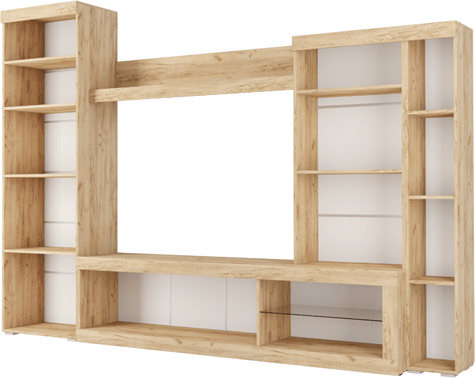 Гостиная Бастон, делано/Черный глянец