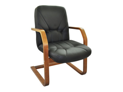 Кресло Бибионе 2ДС светлый черный / орех