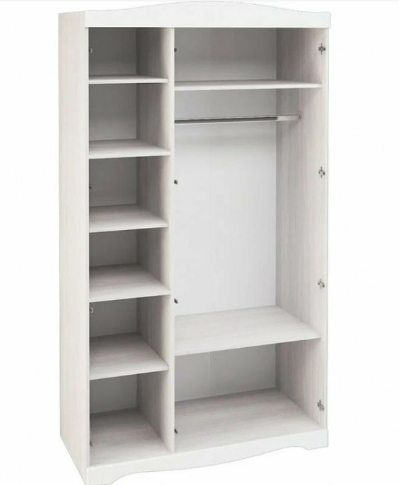 мс для спальни Флора ШК-3 ясень анкор светлый/софт пломбир