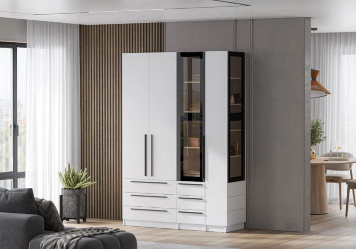 мс Берген ШК3Я-800 белое дерево/белое дерево