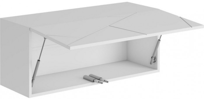 ГРАНЖ Шкаф навесной ШН-003 (Д.900) (Белый (Шагрень) / Белый софт)