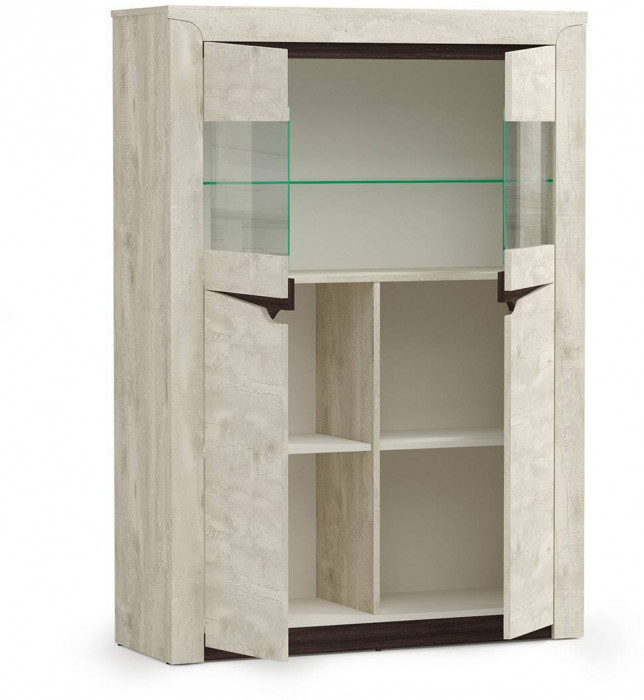 33.15 Лючия шкаф комбинированный бетон/венге