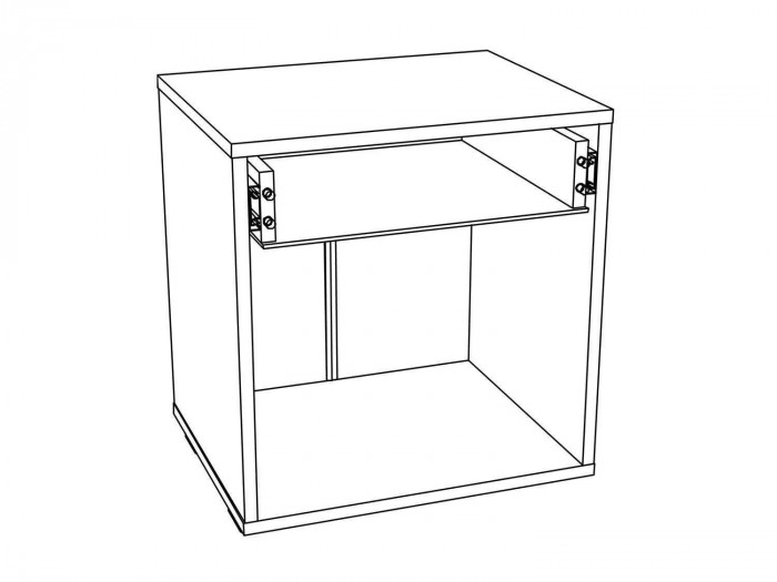 НМ 013.62 Тумба прикроватная Livorno /дуб бунратти / софт графит