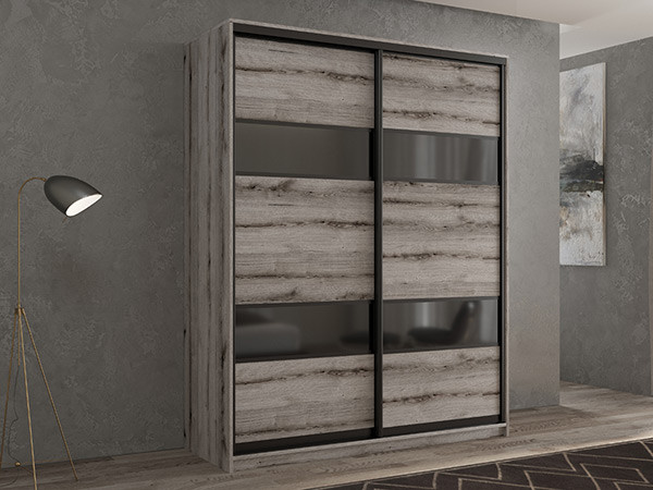 Шкаф-купе Кааппи 7 Эвок Окаменелый 140х45х230 см